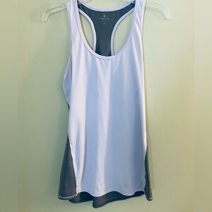 Athleta White and Gray Tank Top